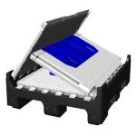 1200*1000 euro manufacturers of plastic pallet box bins germany bulk storage