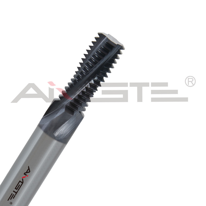 4 Flutes Thread Cutting End Mill 1/2" Solid Carbide Milling Tools Customized NPT BSPT
