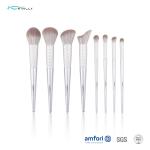 Cruelty-Free Synthetic Fiber Bristles​ 8pcs Face Makeup Brush Set,Wooden Handle