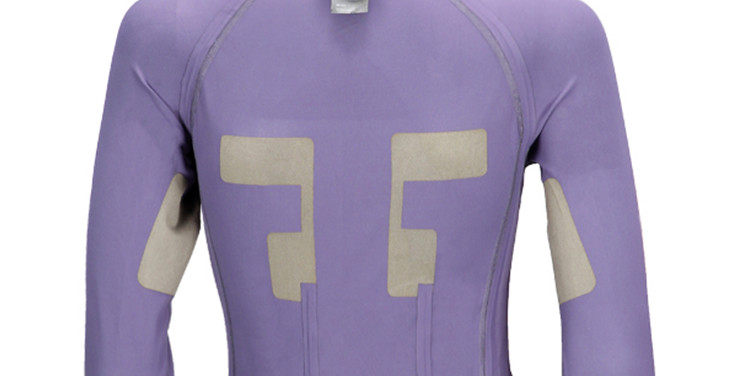 Purple SML Size Ems Training Clothes Dry Fit Workout Clothing Set CE Certified