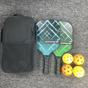 China 400*200*10MM Glass Fiber Pickleball Paddle Set 2 Paddles 4 Balls and 1 Bag Affordable wholesale