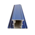 Blue Powder Coated Aluminium Profiles For Building Decoration Materials