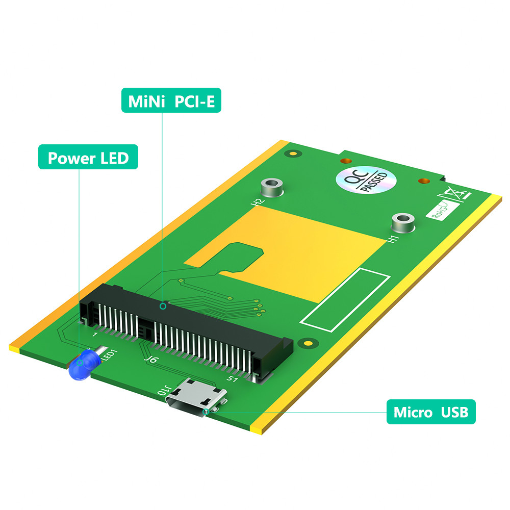 SIM Card Slot Mini Pci-e Usb 2.0 Adapter For WWAN/LTE Module