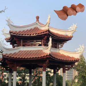 China Beautiful 12mm Chinese Clay Roof Tiles Graphic Design wholesale
