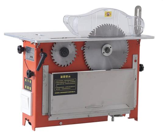 Wood Portable Sliding Table Saw Cutting Machine For Construction Works In Yellow
