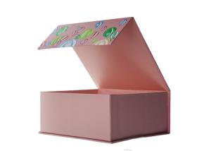 China Recyclable Rigid Cardboard Boxes , Glossy White Collapsible Gift Boxes wholesale