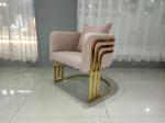 High Density Sponge Filled 53cm 68cm Wrought Iron Sofa Set