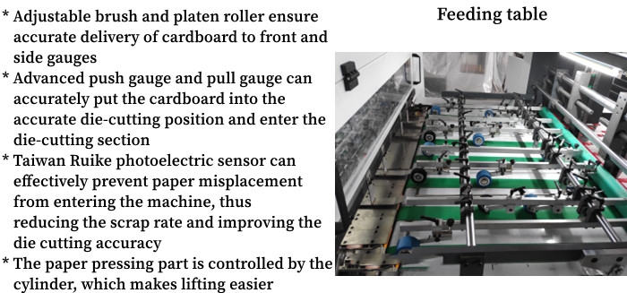 Feeding Automatic Die Cutting Machine Creasing Centreline System 1320X960mm Paper