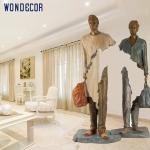 Garden Decor Bronze Statues Sculpture Western Style Bronze Man Sculpture