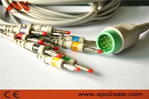 China MEDTRONI Compatible Direct Connect EKG Cable for Lifepak 11, Lifepak 12, Lifepak 15, Lifepak 20 wholesale
