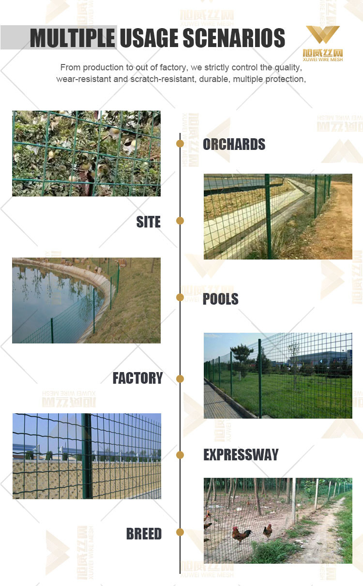 Heavy Duty Coated Welded Wire Mesh Fixing Type PVC 19 Gauge Welded Wire Mesh Long Lifespan