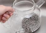 6'' Ss Round Cookware Chainmail Scrubber Cleaning Cast Iron Pan