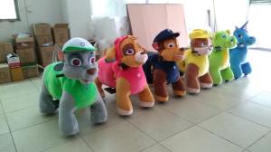 China Hansel shopping centers walking stuffed animal electric fun paw patrol ride wholesale