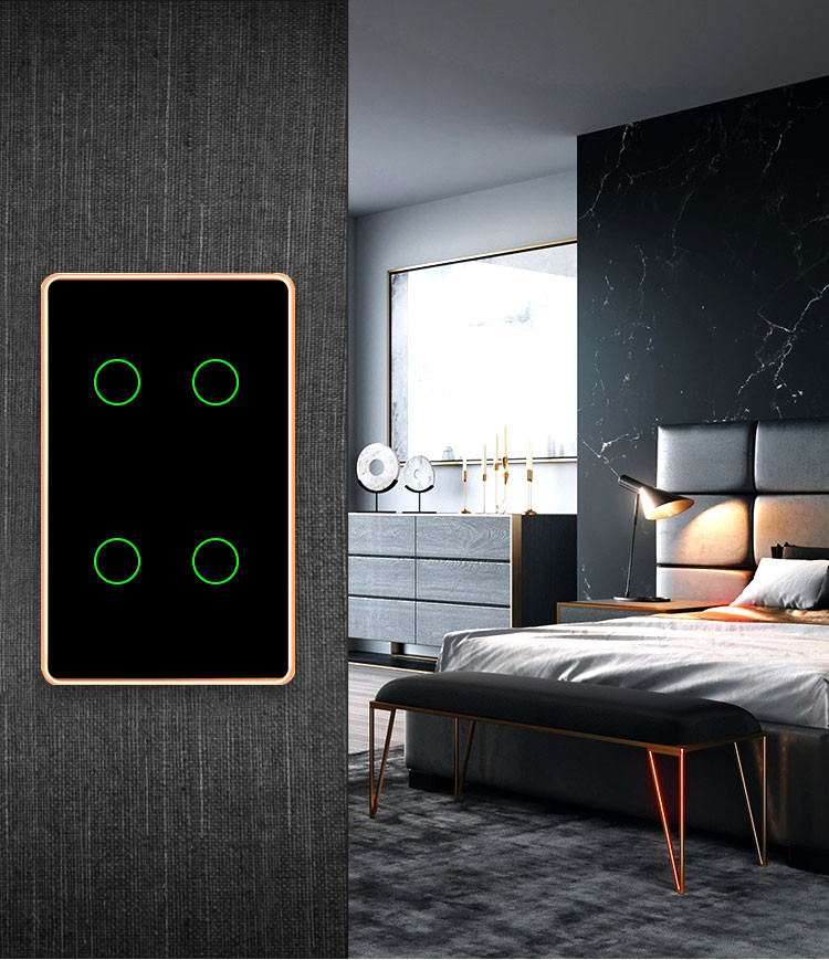 1/2/3/4 Gang Smart Switch Wifi Wireless Touch Remote Control Electronic Wall Switches With Google&Alexa