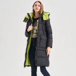 FODARLLOY 2022 ladies warm hooded cotton-padded clothes slim long down winter