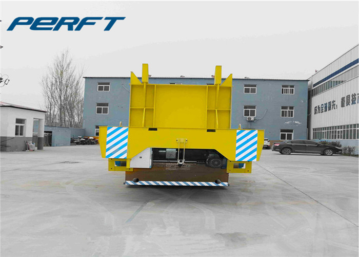 Industrial Ladle Transfer Cart Battery Powered Customized 1-300T Capacity