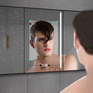 China New Style Bathroom Mirror 800mm Aluminum Alloy Frame wholesale
