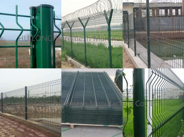 1.5m 1.8m 2.0m High Welded Mesh Fence Security With Spikes On Top