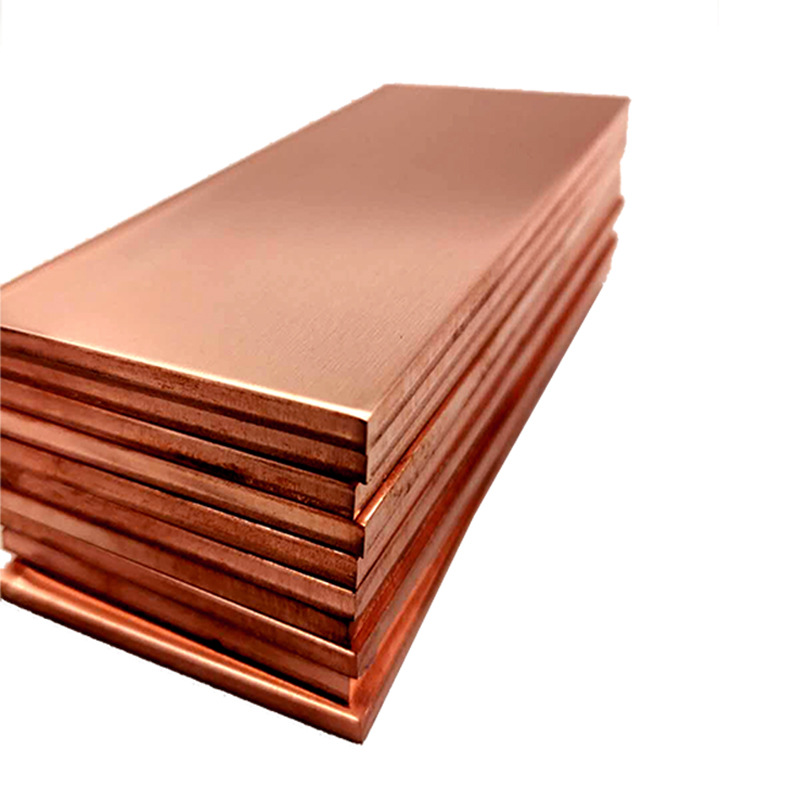 H63 Large Copper Sheet Plate Metal 500mm 1000mm Bright Annealing