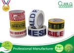 Customized Carton Sealing Water Glue BOPP Packing Tape With Label