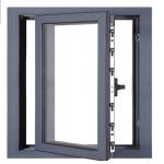 Soundproof Function SKATE 75 Aluminium Hurricane Impact Casement Windows Bedroom