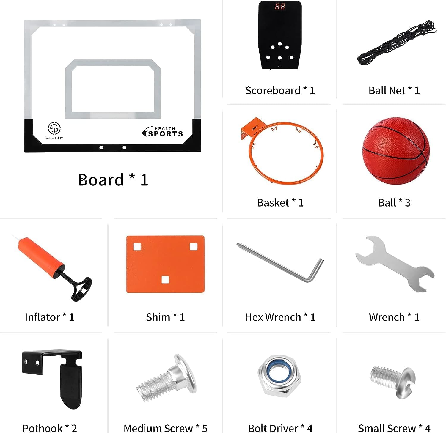 Age Range 2 to 4 Years Indoor Mini Basketball Hoop and Balls Set for Kids Shooting