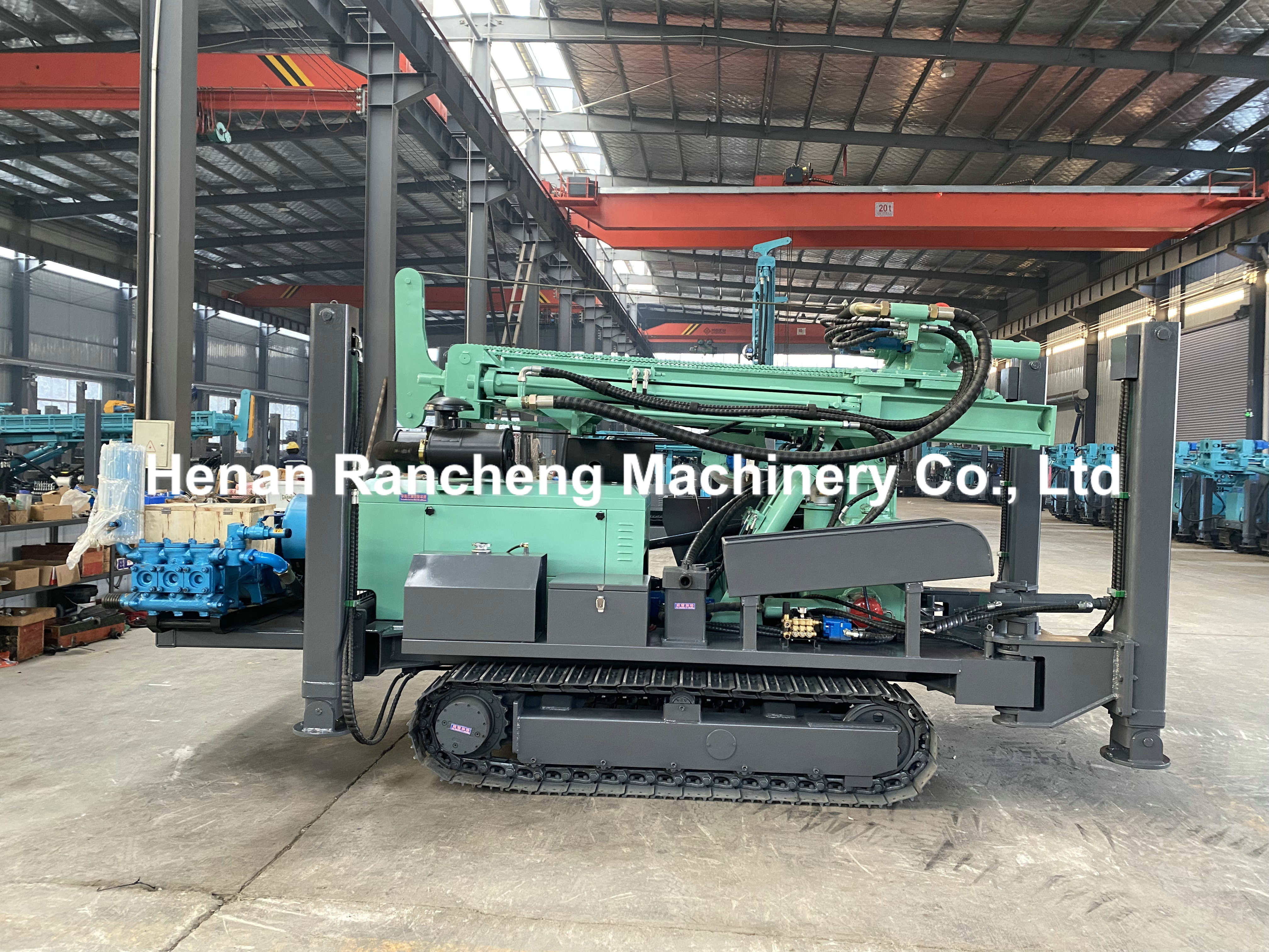 China New Top Drive Drilling Rig And Hard Rock Mud/Air Drilling Machines 300m Geological Rig