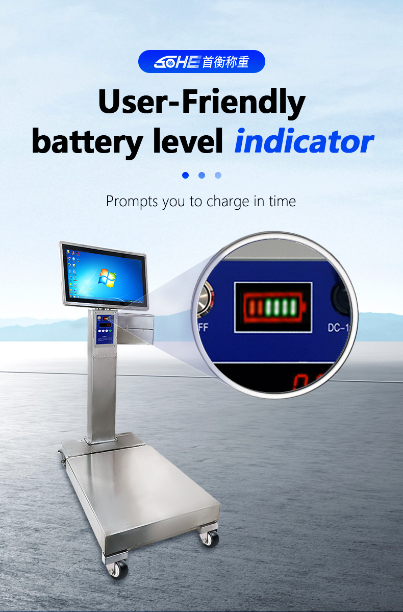 Intelligent Scale Mobile Battery with Full Waterproof Design and 50cm * 60cm Platform