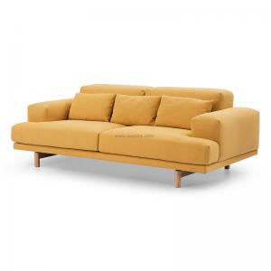 China Scandinavian style wooden frame three seat fabric sofa,cheap fabric sectional sofa set,color optional. on sale