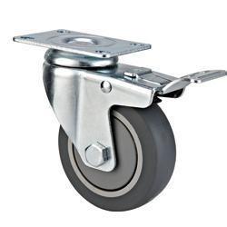 China 04-Medium duty caster Plate Locking TPR caster wheel wholesale