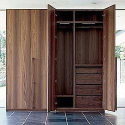 China wood grain MFC wardrobe wholesale