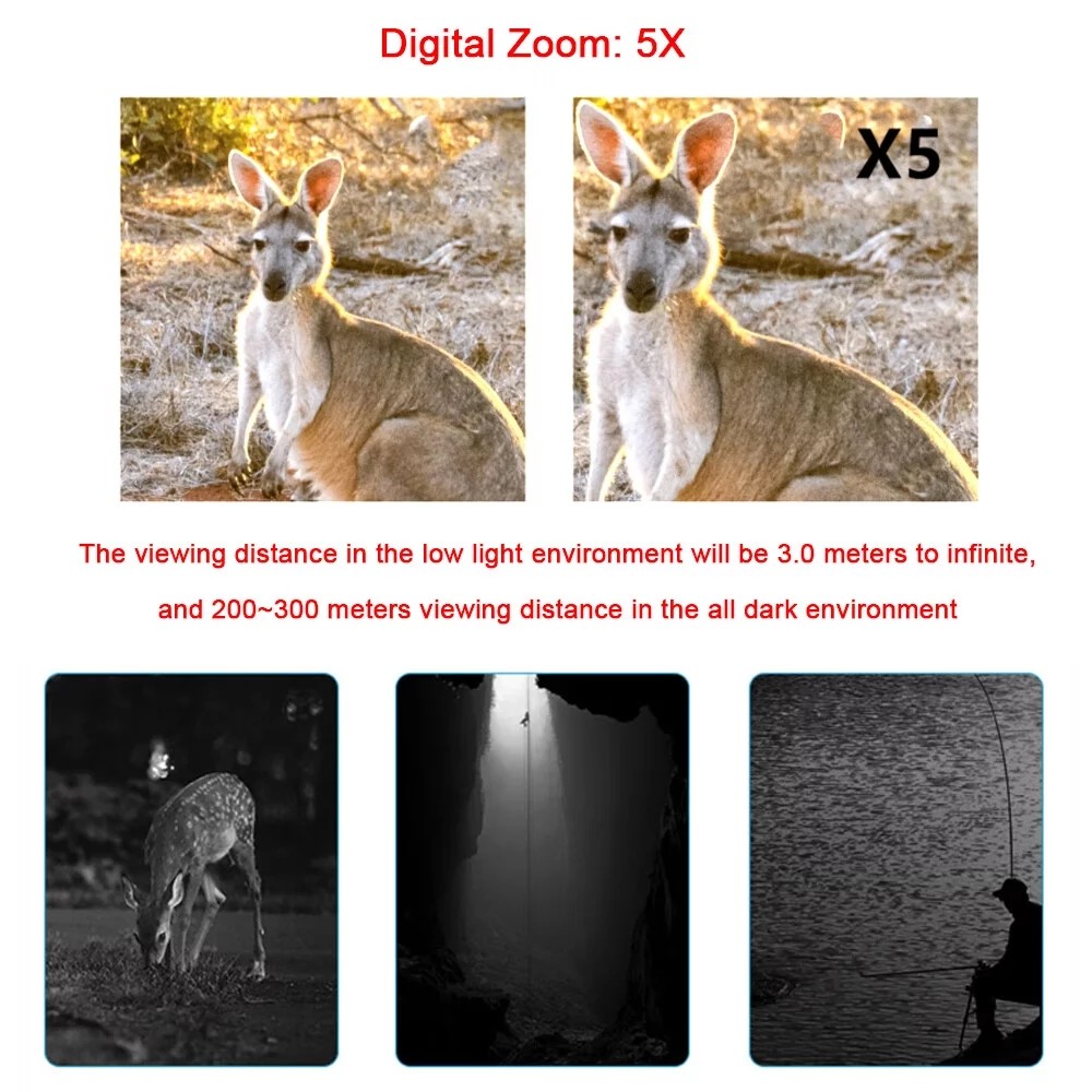 Lightweight Night Vision Scope High Magnification Binoculars For Hunting