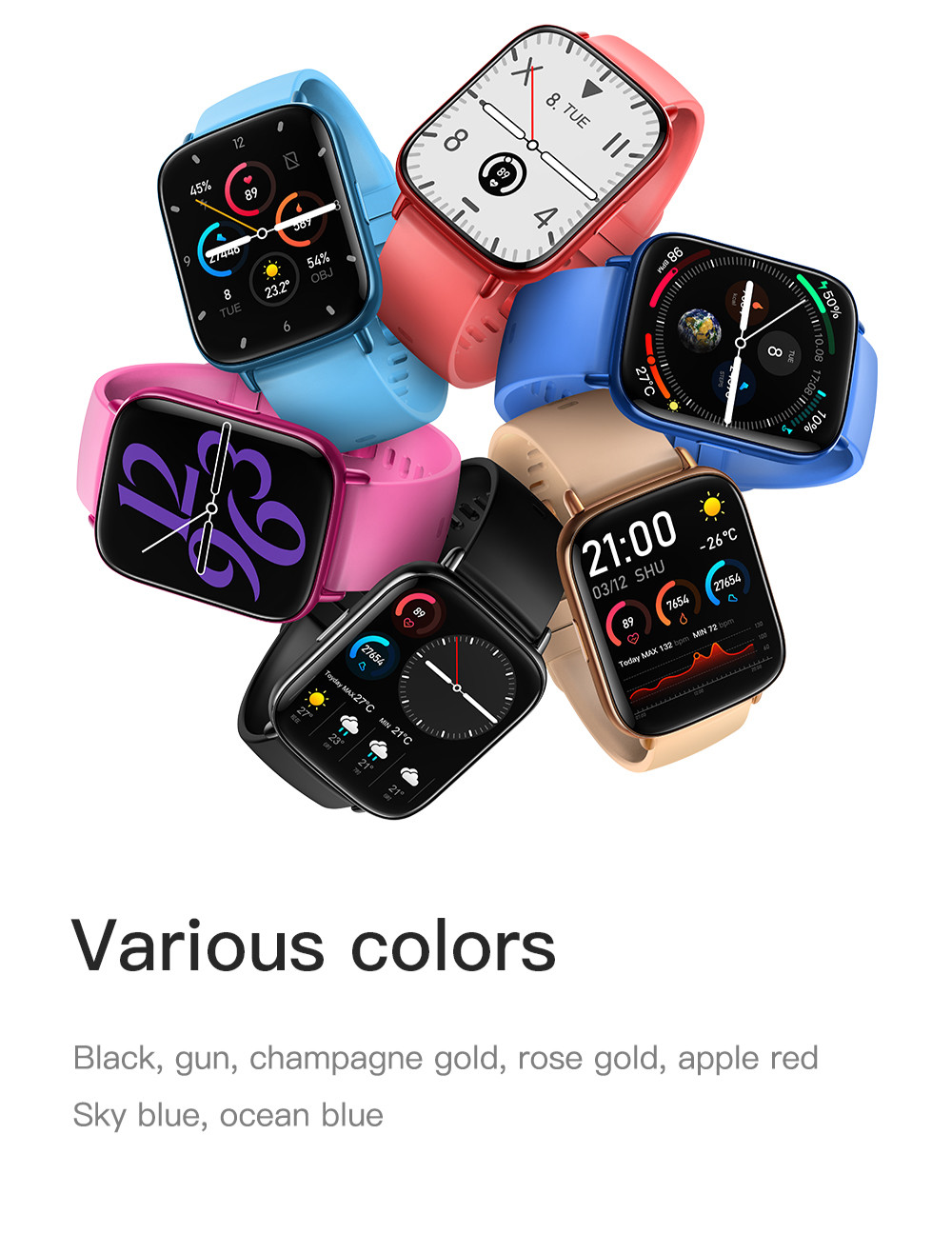 IP67 Touch Technology Smart Watch , 10days Skin Touch Screen Bracelet