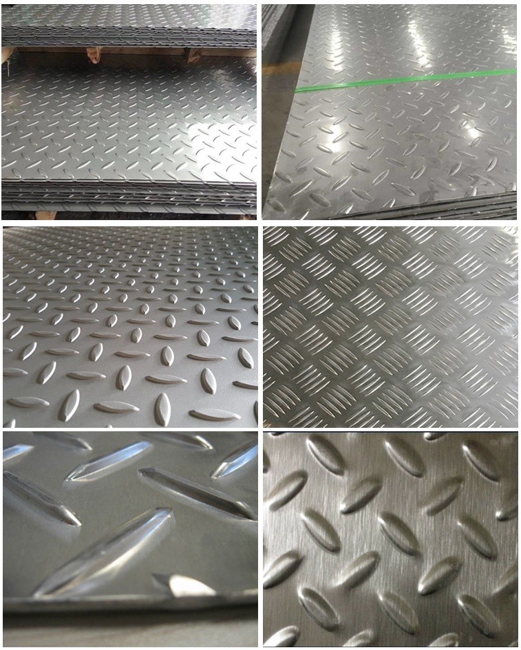 6mm Thick Stainless Checkered Plate 316L Decorative Sheet Metal 4x8