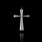 Christian Plain Silver Cross Pendant / 925 Silver Pendant Jewelry For Worship