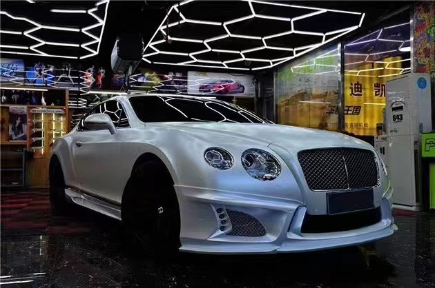 ODM White Bentley Continental Gt Body Kit WD Style Car Skirt Spoiler Body Kit