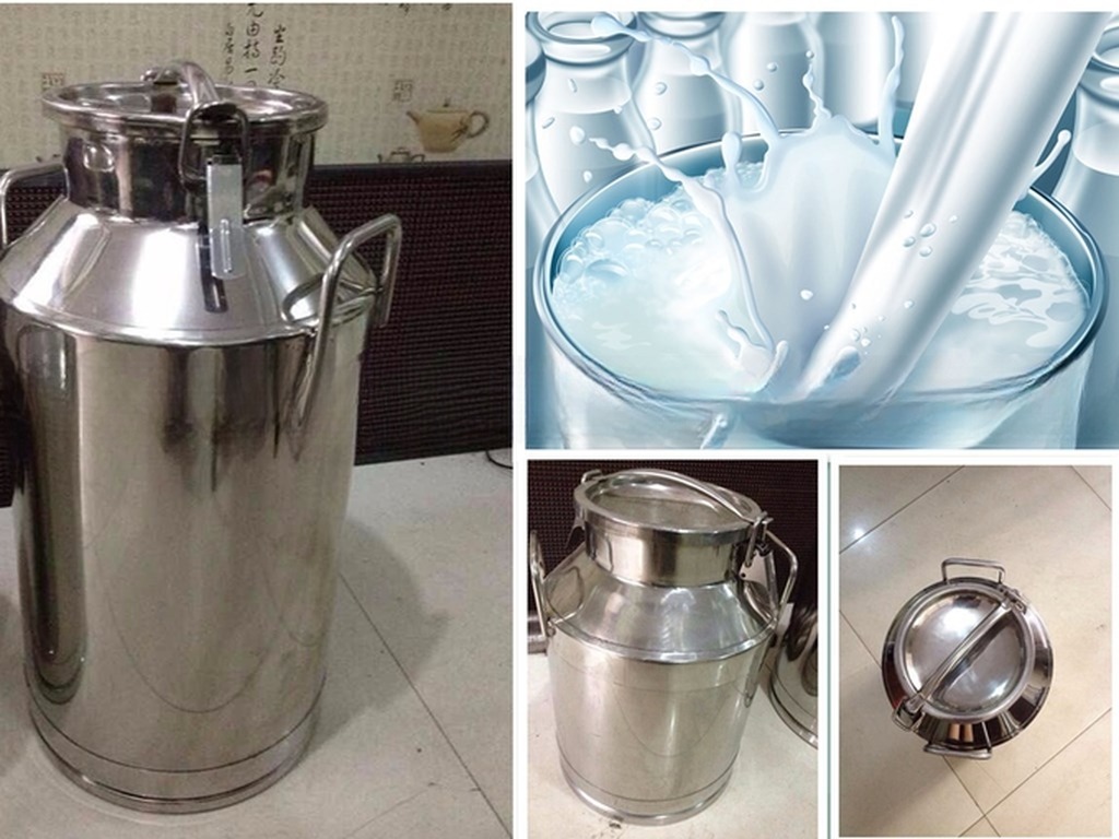 50L Milk Churn Food Sanitary Stainless Steel for Safe and Hygienic Dairy Production