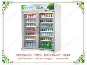 China OP-200 Beverage Storage Freezer Upright Cooler Beverage Display Showcase Freezer wholesale