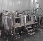 1500L Three Vessels Brewhosue Beer Brewing Equipment System Wiht Hopper