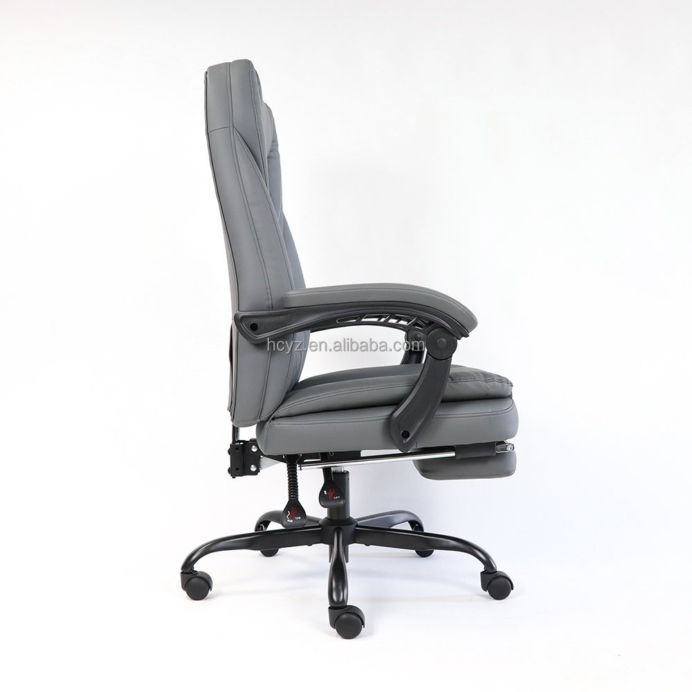 Executive Chair with Footrest Anji Manufactures Comfortable PU Leather Swivel Chair
