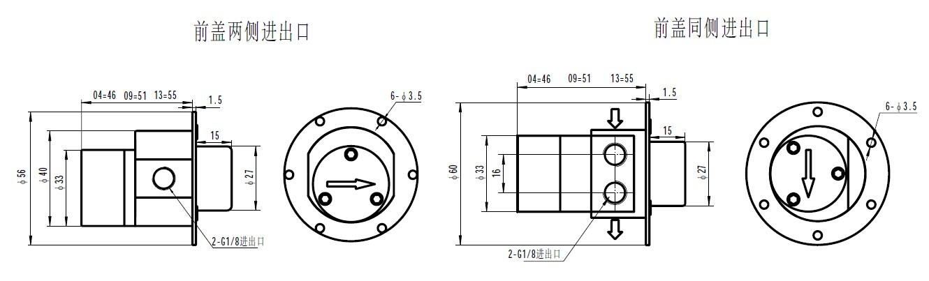 FLOWDRIFT Electric Magnetic Drive Stainless Steel Gear Pump G200 XK/XB series