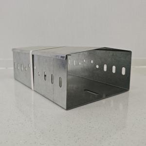 China Custom Length Silver Galvanized Steel Cable Tray Wall / Floor Mounted Non Flammable wholesale