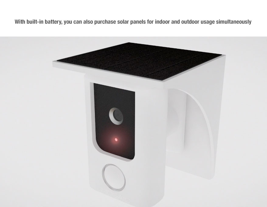 130DB Wireless Fire and Security Alarm Pet Camera with Infrared Array Sensor,Built-in Battery