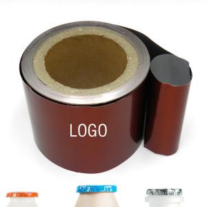 China PET Coated Aluminum Foil Roll Film 100 Micron For Yogurt Ice Cream Sealing wholesale