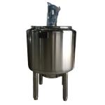 Industrial Stainless Steel Cylindrical Shape Double Jacketed Mixer Tank With