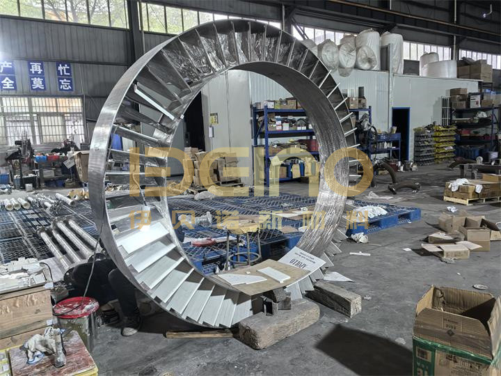 Wear resistant ceramics used in fan impeller Dovetail slot type wear-resistant ceramic plate for fan impeller