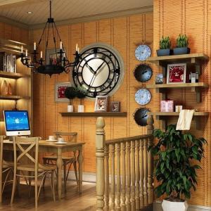 China Household Natural Material Wallpaper Strong Texture Sound-Absorbing Woven Wallpaper wholesale