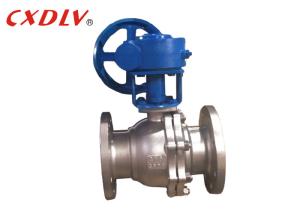 China PN25 CF8 Soft Sealing Worm Gear Operated Ball Valve For Oil wholesale