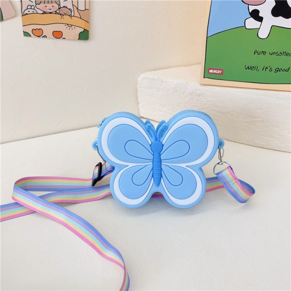 Cute Butterfly Crossbody Bag Toddler Cross Body Purse Wallet Shoulder Bags Handbag Crossbody Purses Coin Purse For Kids
