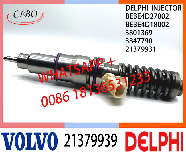 21379939 BEBE4D27002 Fuel Diesel Injector 21379939 BEBE4D27002 BEBE4D18002 3801369 3847790 E3.18/E3 for VOL PENTA MD13